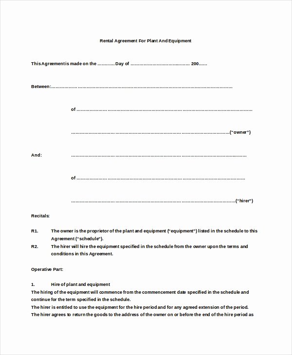 sample basic rental agreement