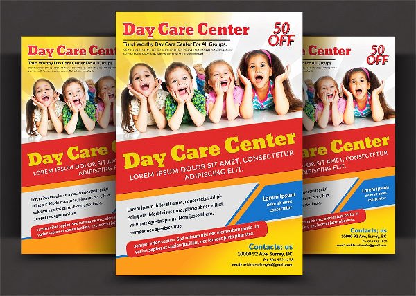 19 Beautiful Day Care Flyer Templates Psd Word Ai