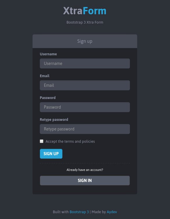 19 HTML5 Signup &amp; Registration forms – Free HTML Css