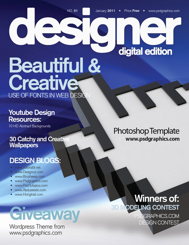 19 Magazine Cover Template Psd Free Psd Magazine