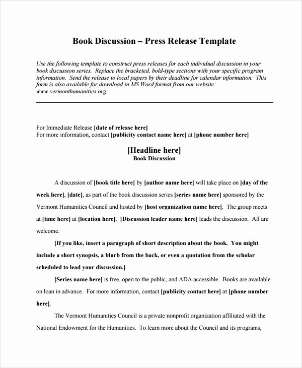19 Press Release Templates Free Sample Example format