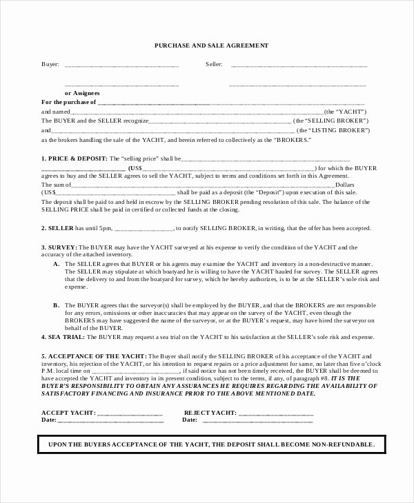 19 Purchase and Sale Agreement Templates Word Pdf