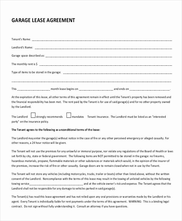 19 Rental Lease Agreement Free Sample Example format