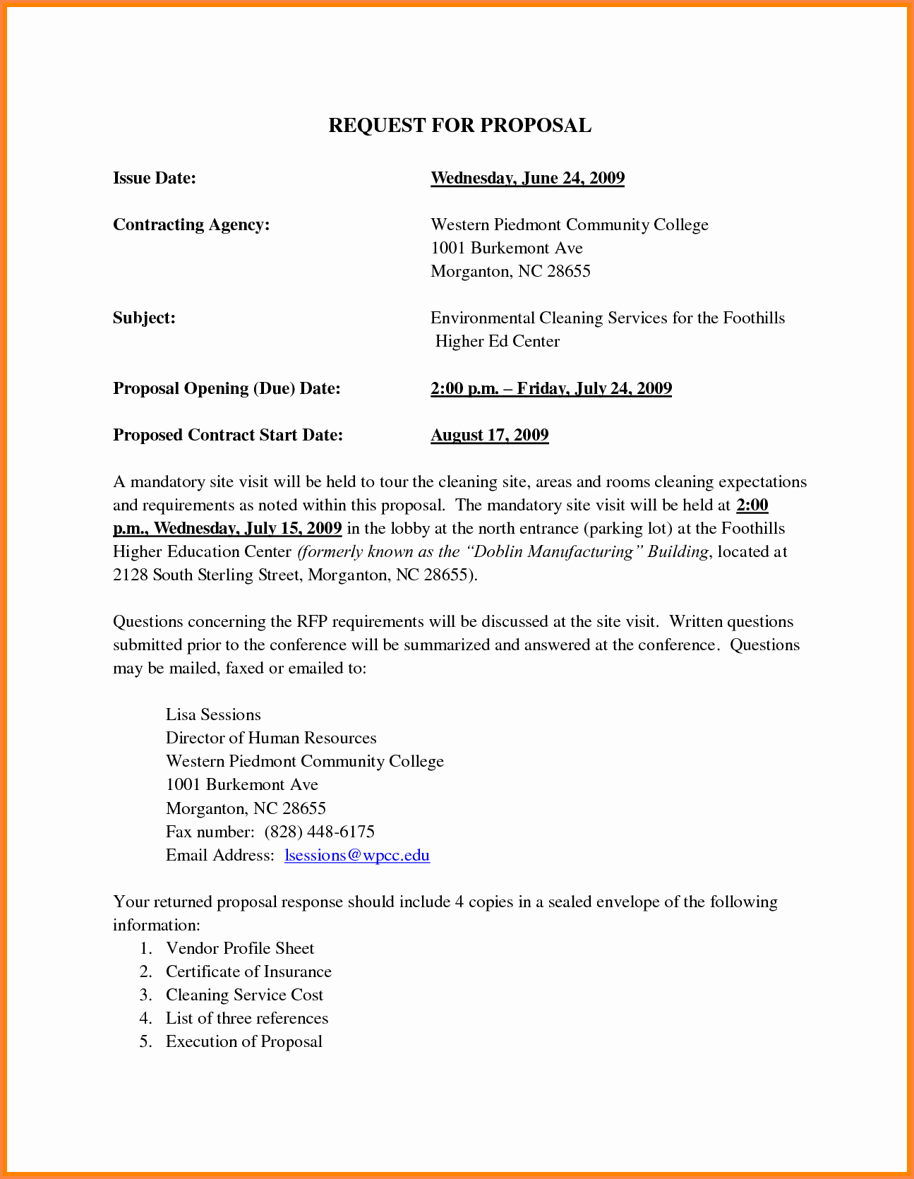 2 Janitorial Business Proposal Sample