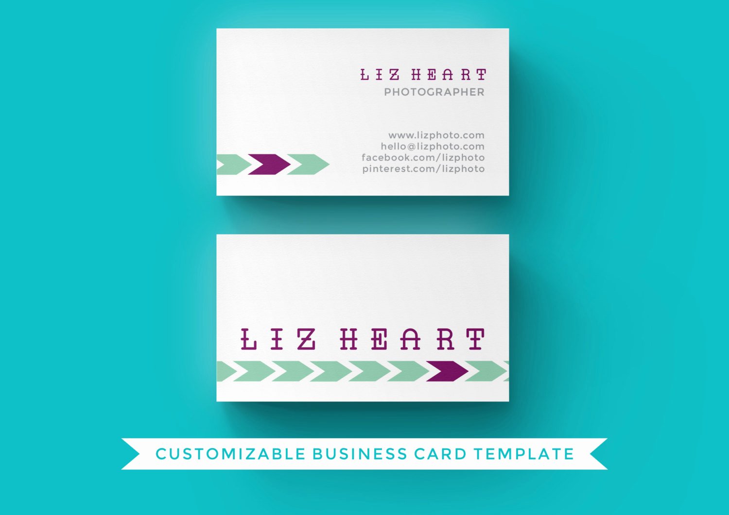 2 Sided Business Card Template