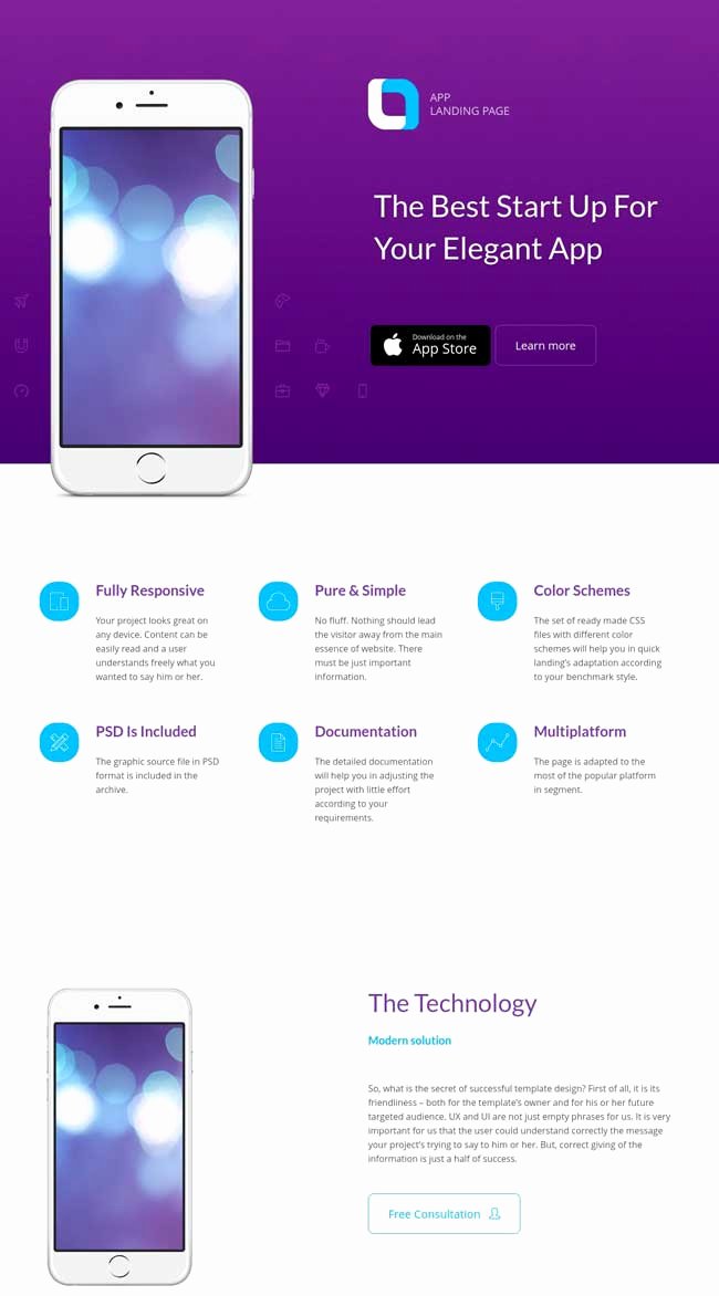 20 Best Mobile App Landing Page Templates 2016