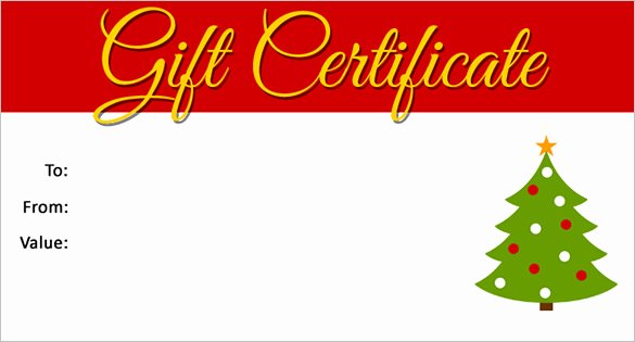 20 Christmas Gift Certificate Templates Word Pdf Psd