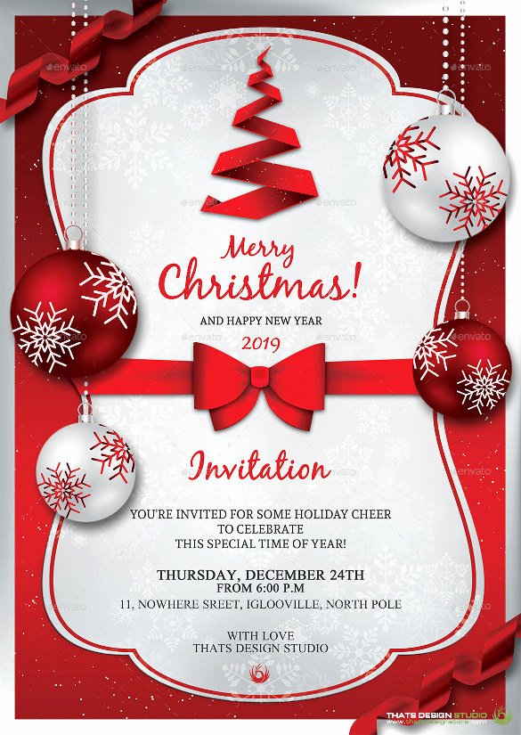 sample christmas invitation