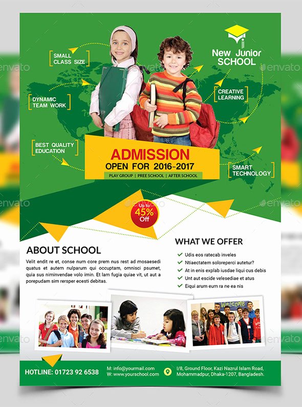 20 Cool Flyer Templates for Kid &amp; School – Desiznworld