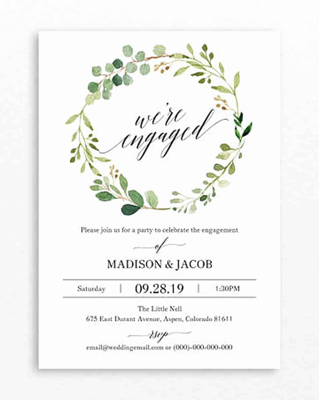 20 Engagement Party Invitations