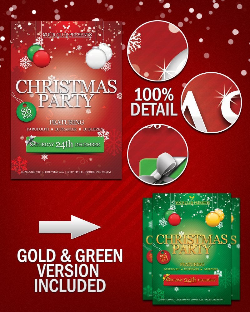 20 Free Christmas Flyer Templates Downloads Free
