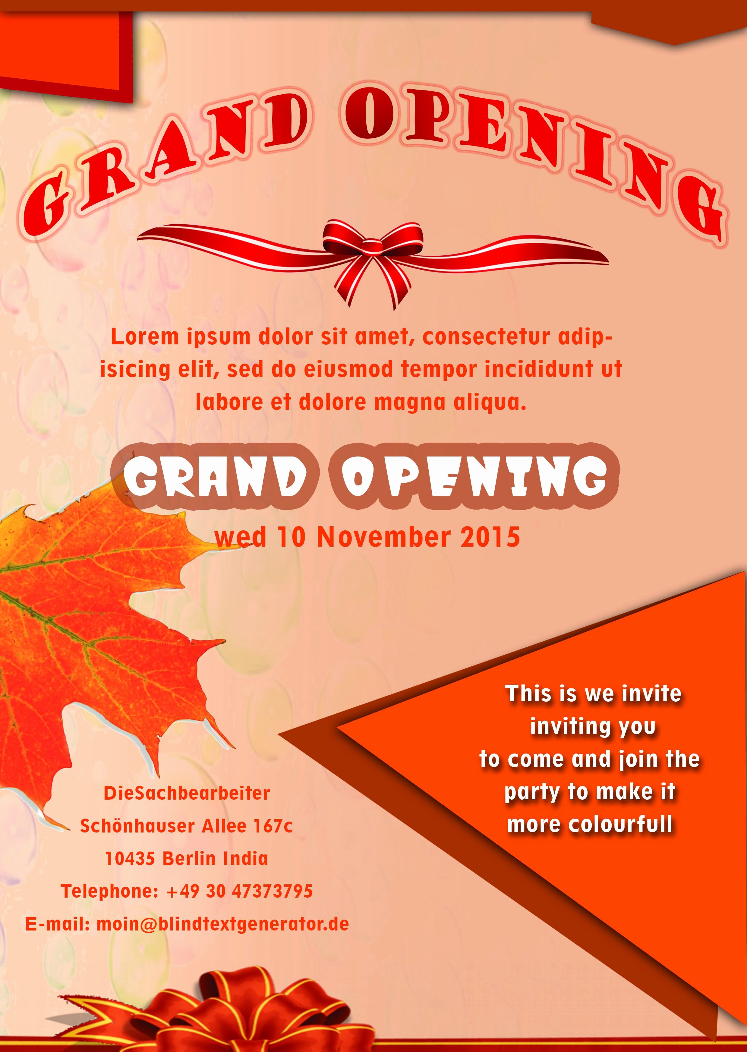 grand opening flyer templates free