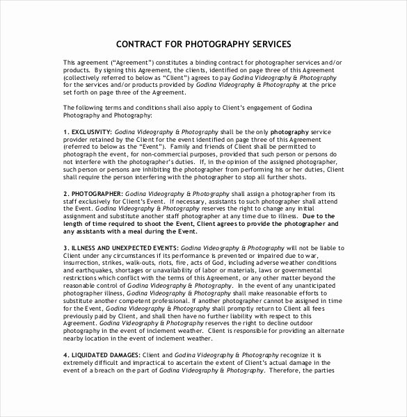 20 Graphy Contract Template