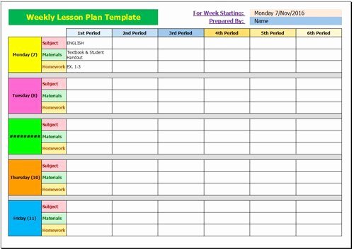 20 Lesson Plan Templates Free Download [word Excel Pdf]