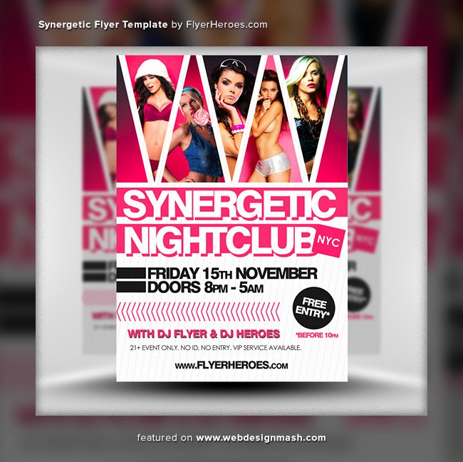 free club flyer templates