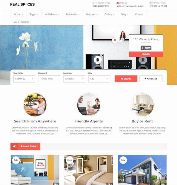 20 Real Estate Bootstrap themes &amp; Templates