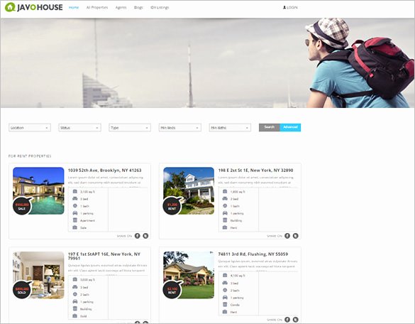 20 Real Estate Bootstrap themes &amp; Templates