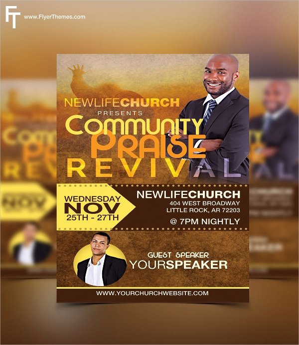 20 Revival Flyers Free Psd Ai Eps format Downloads