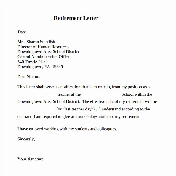 20 Sample Useful Retirement Letters to Download