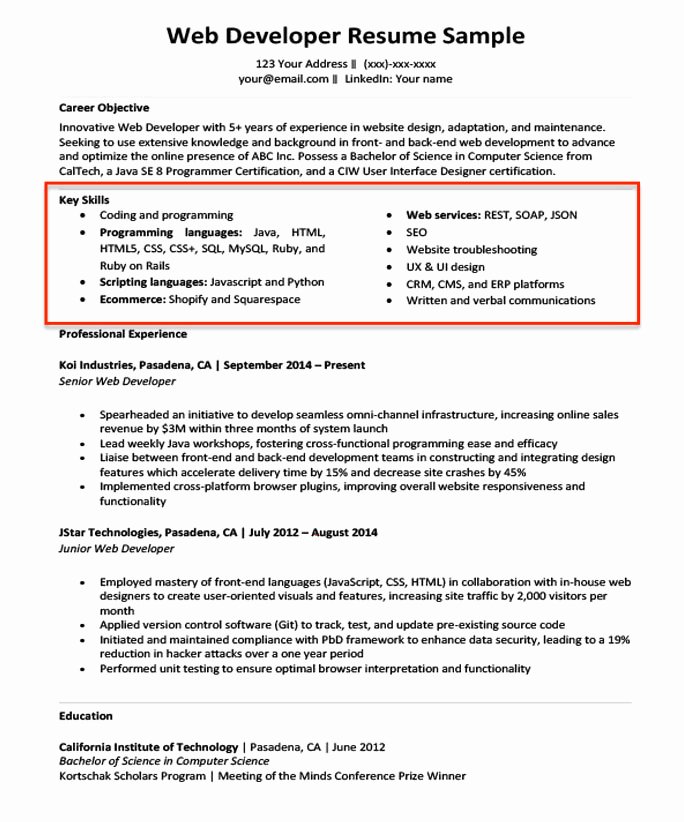 20 Skills for Resumes Examples Included