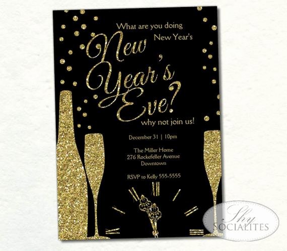 2016 New Years Eve Party Invitations • Glitter N Spice