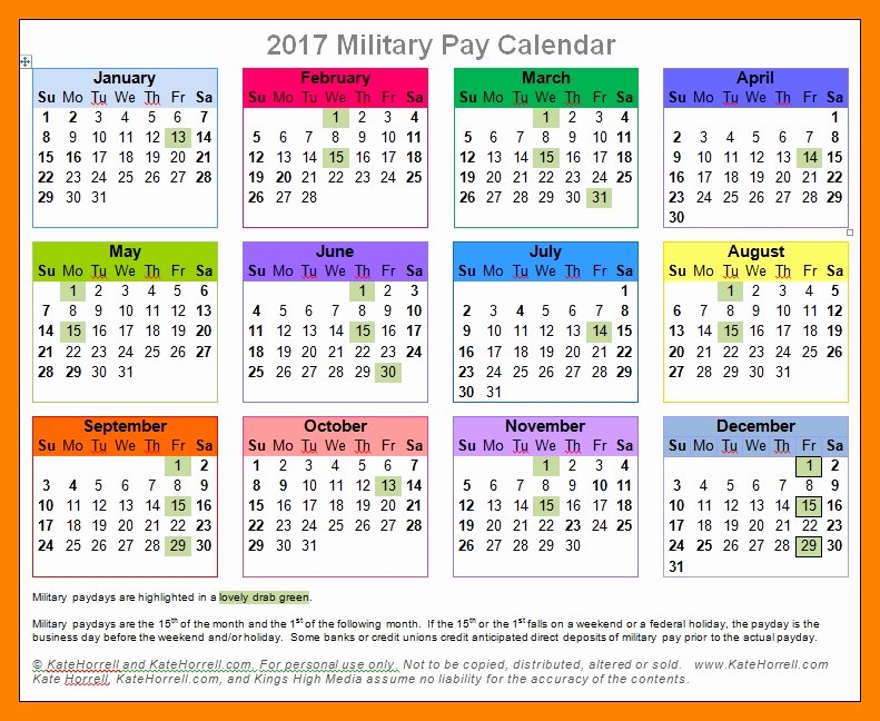 2018 Biweekly Pay Calendar Template Free Calendar Template