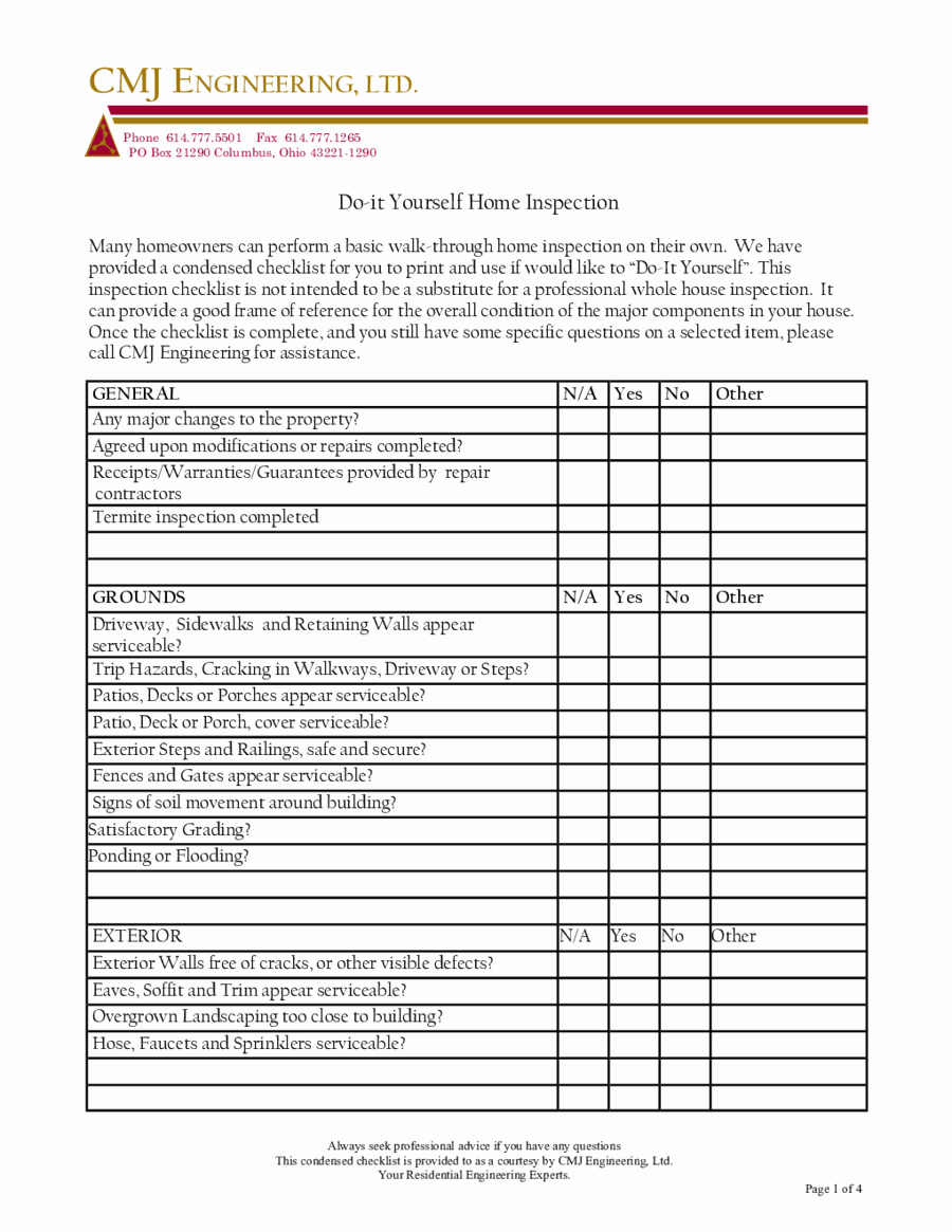 2018 Home Inspection Report Fillable Printable Pdf