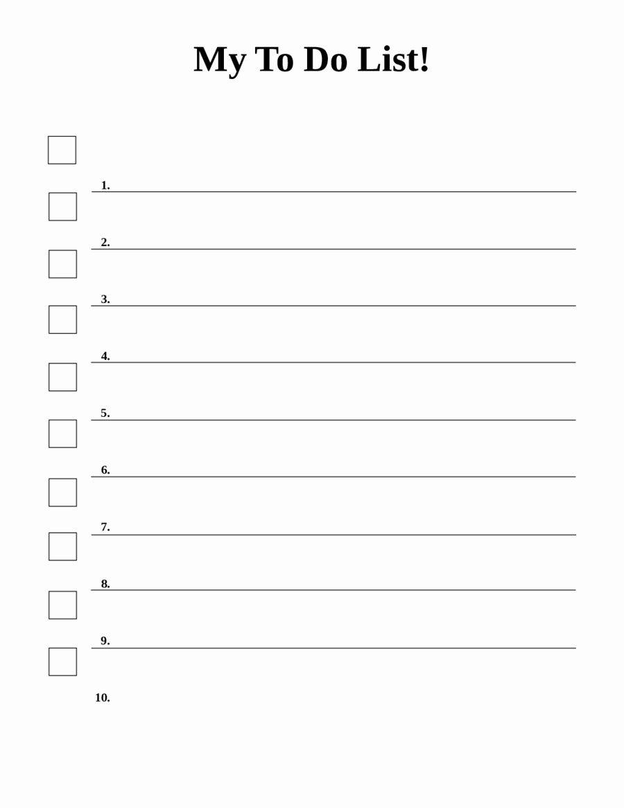 2018 to Do List Template Fillable Printable Pdf &amp; forms