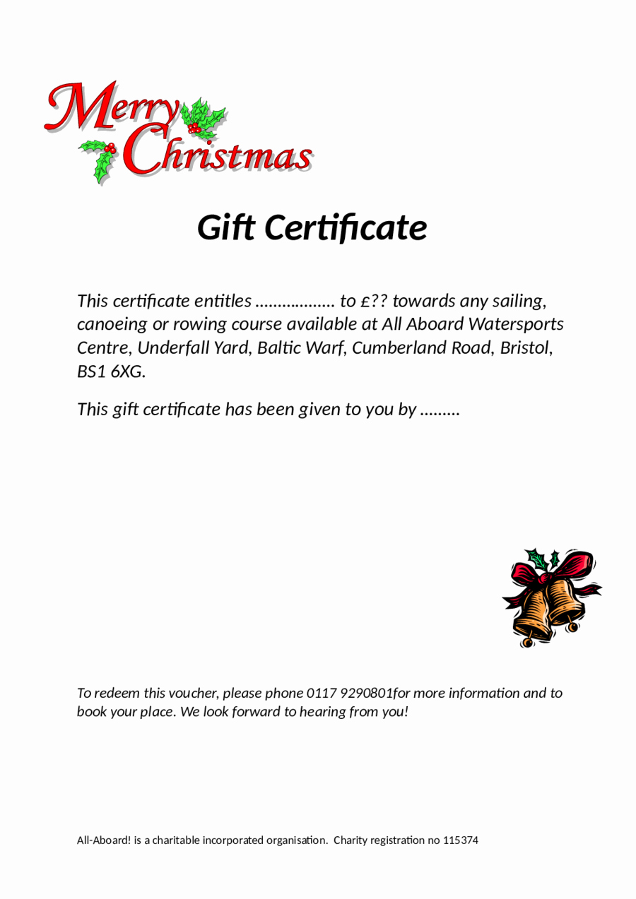 2019 Gift Certificate form Fillable Printable Pdf