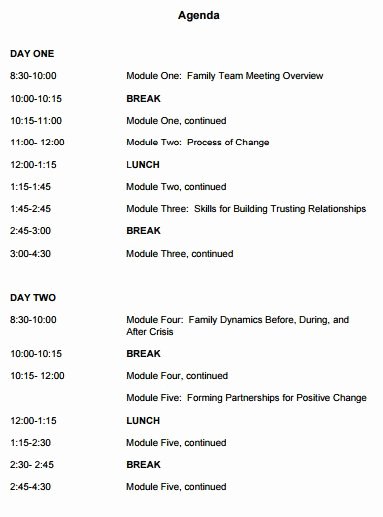 meeting agenda templates