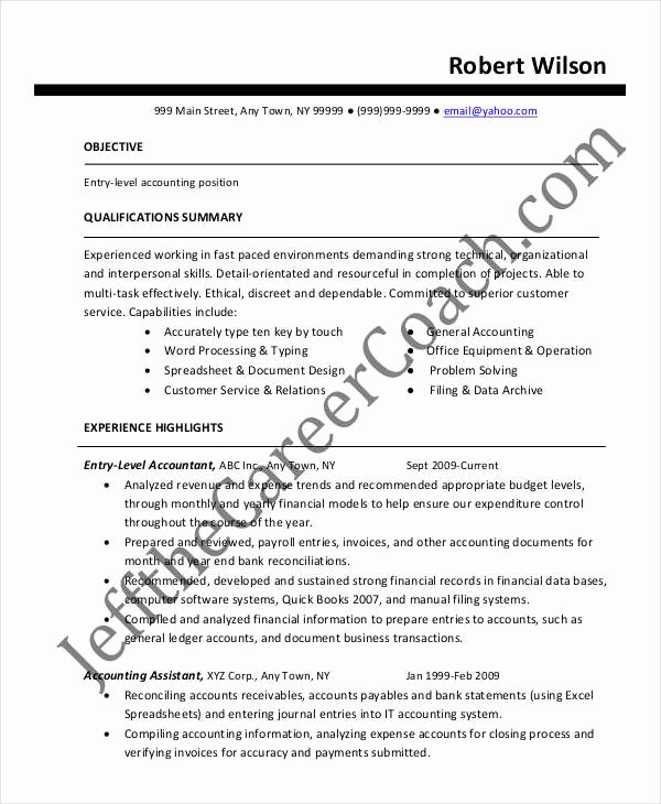 21 Accountant Resume Templates In Pdf