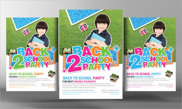 back to school flyer template