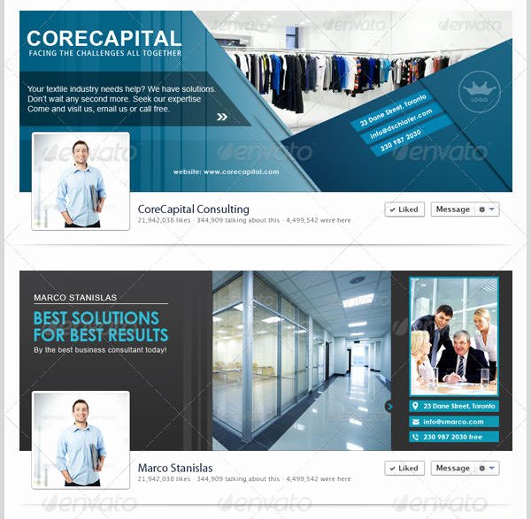 21 Business Page Templates
