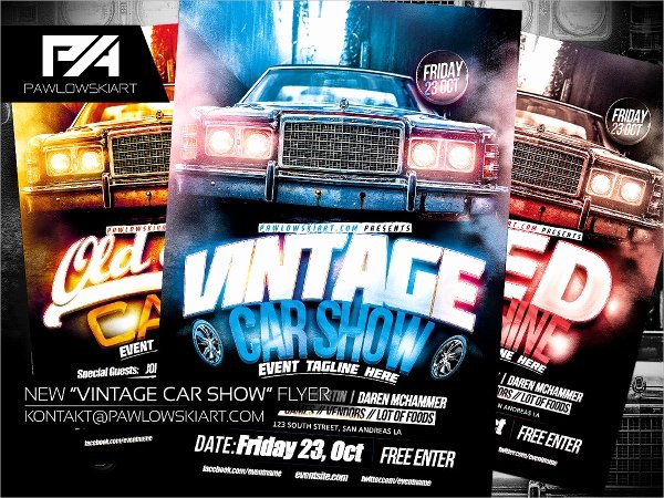 21 Car Show Flyer Templates