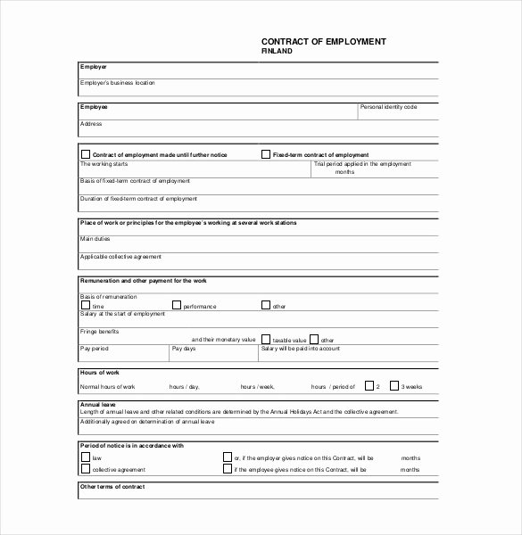 21 Employment Agreement Templates – Free Word Pdf format
