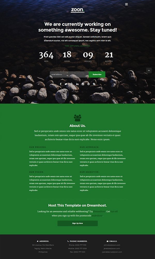 21 Free Ing soon Under Construction HTML Web Templates
