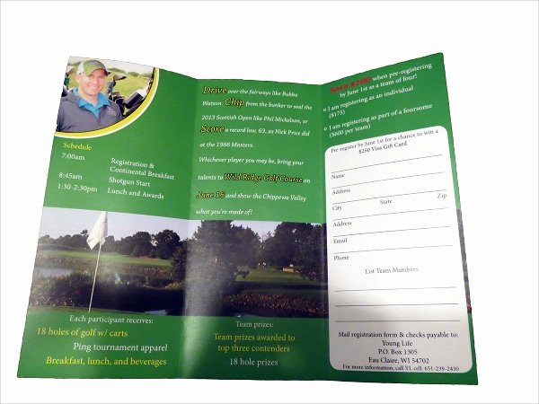 21 Golf tournament Brochures