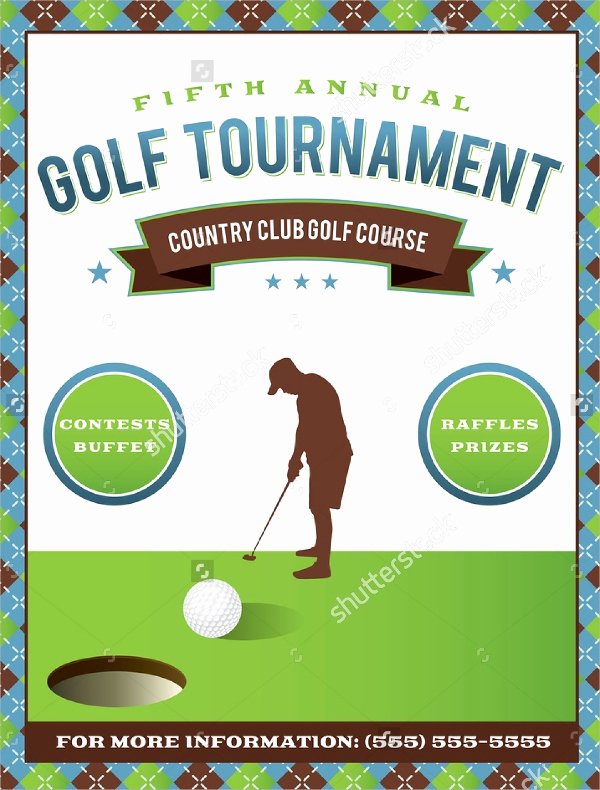 21 Golf tournament Flyer Templates