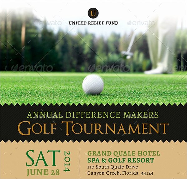 golf tournament flyer template