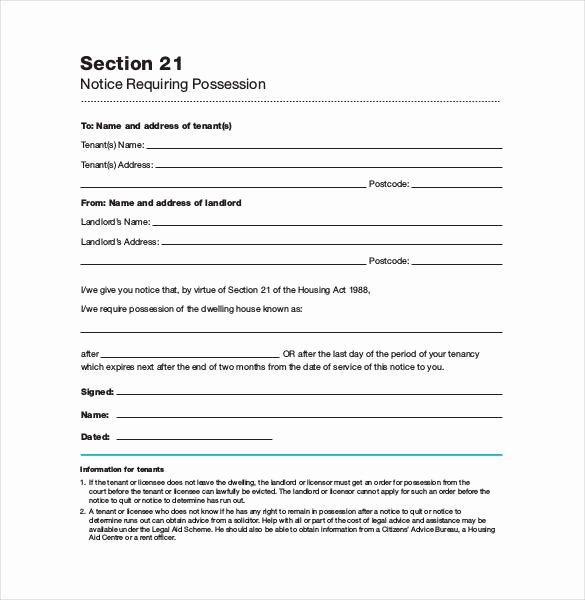 21 Sample Eviction Notice Templates Doc Pdf