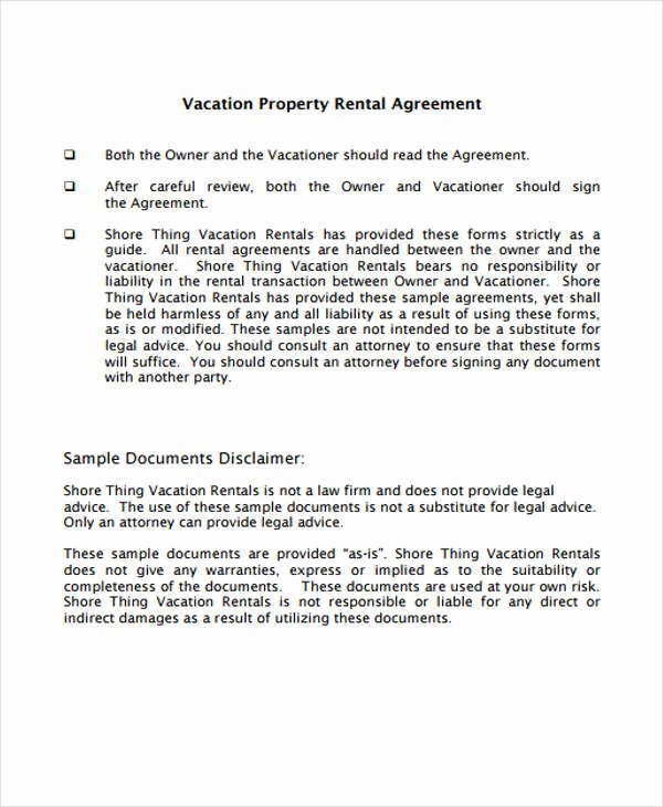 21 Sample Rental Agreement forms