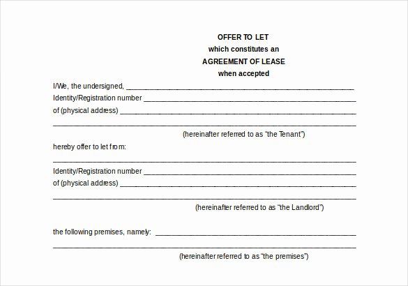 21 Word Rental Agreement Templates Free Download