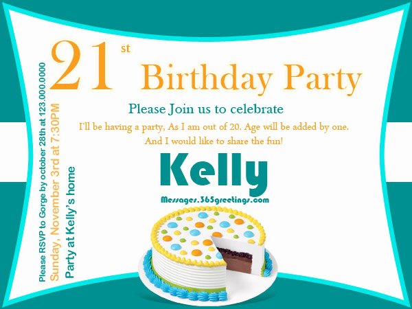 21st Birthday Invitations 365greetings