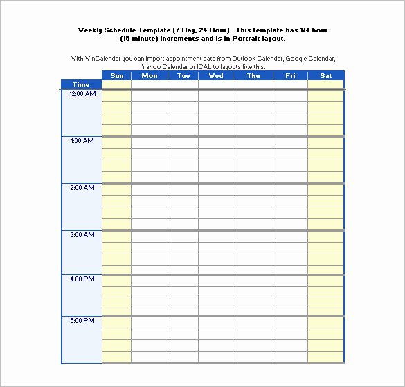 22 24 Hours Schedule Templates Pdf Doc Excel