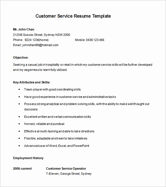 22 Best Customer Service Representative Resume Templates