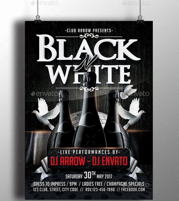 22 Black and White Flyer Templates