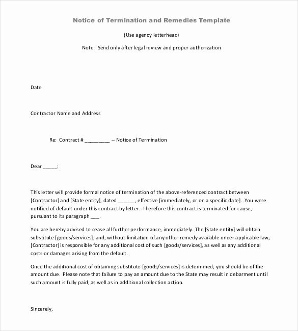 22 Contract Termination Letter Templates Pdf Doc