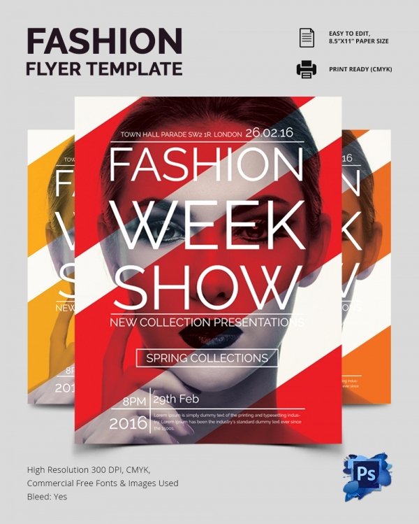 22 Fashion Flyer Psd Templates &amp; Designs