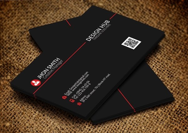 folded business cards