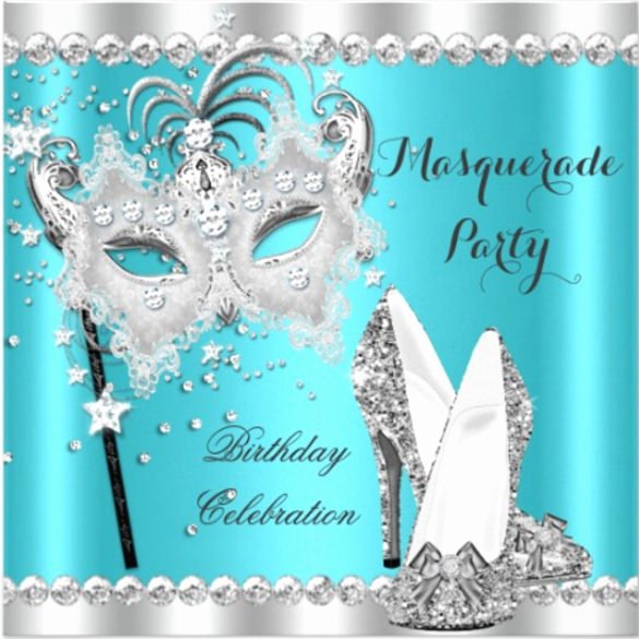 masquerade invitation template